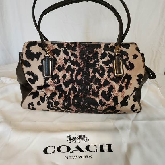 Coach Madison Kimberly Carryall Women's Bag - Brown and Black - Picture 2 of 13